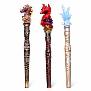 Set of 3 Dragon Fantasy Magic Wands 2005–2008 Creative Kingdom New Kingdoms